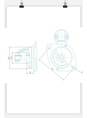 常柴起动机马达QDJ1508起动机N485Q-30000ZZ起动机马达