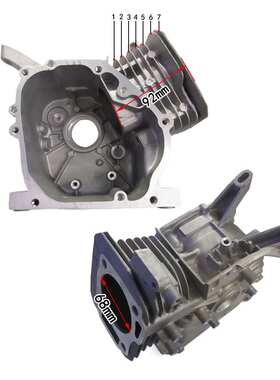 汽油发电机配件168F-6.5 缸体 gx200 机体旋耕机抽水泵园林机箱体