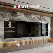 电视机壁龛嵌入式 75寸85寸镂空背景墙金属不锈钢壁龛定制电视壁龛