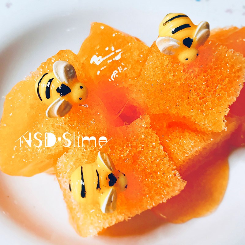 蜂巢史莱b姆慢回弹强力拉伸炸耳声控系列史莱姆解压泥边捏边拉高