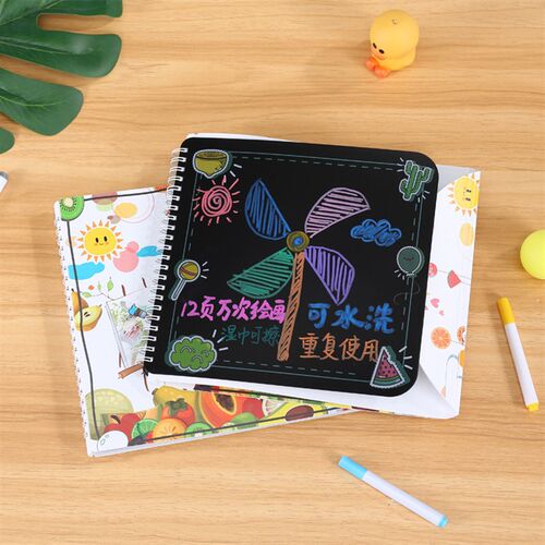 畅销画板画画涂鸦板儿童双面可擦便携式写字板幼儿创意绘画本