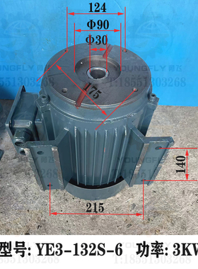 M7130 M7150平面磨床叶片油泵用Y132S-6 YE3-132M2-6Z卧式油泵电