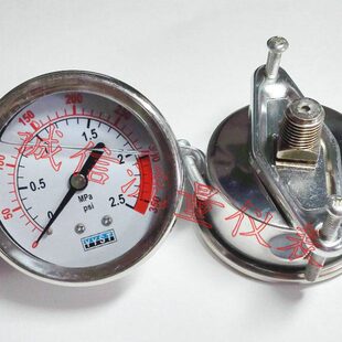 mm60压力表Y带盘油2.5充向  60耐震压力表~mpa轴Z0支架表N