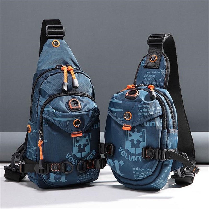 男包多功能单肩包牛津布小背包A男士休闲斜挎帆布包手提商务潮包