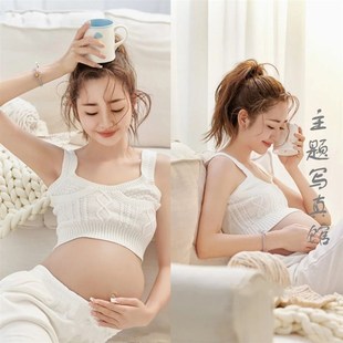 影楼新款情侣孕妇照服装时尚简约夫妻居家大肚艺术写真拍照摄影服
