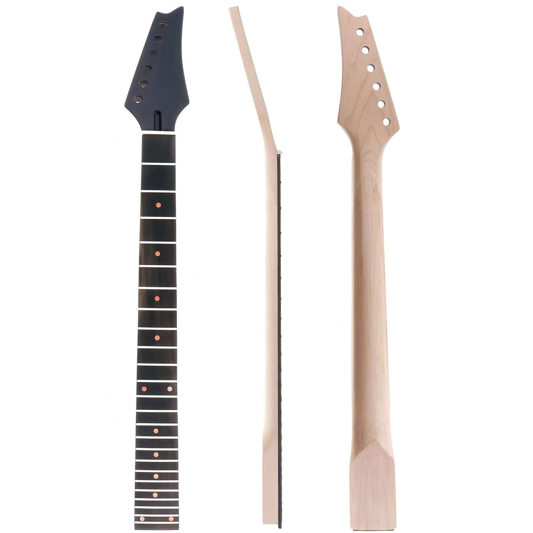 [亮光黑]24品依班娜电吉他琴柄 玫瑰木指板枫木琴颈 For Ibanez