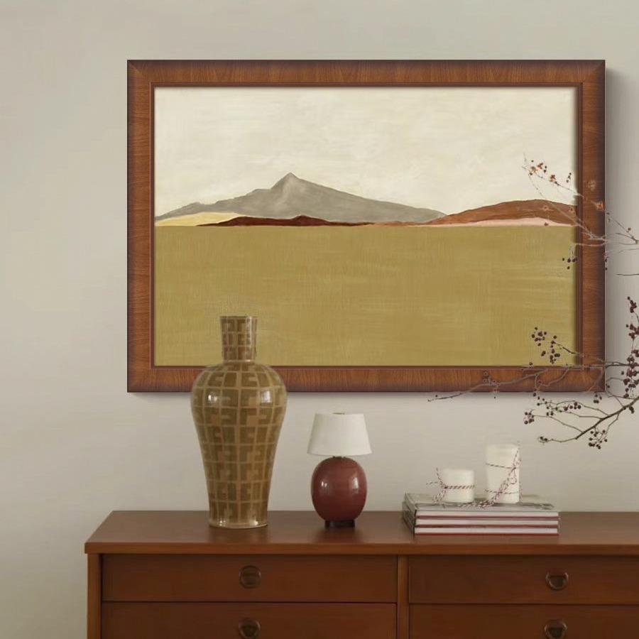山景》高级法式中古风客厅风景画北欧复古装饰画卧室玄关餐厅挂画