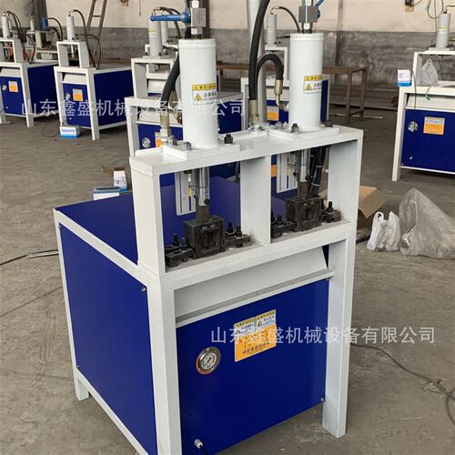 护栏圆管冲孔机 双工位液压方管冲弧机 不锈钢铁管坡口成型机厂家