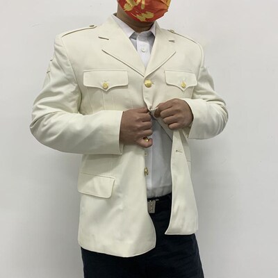87海白夏上衣男士夏季单排扣免烫修身春秋休闲风外套西服西装