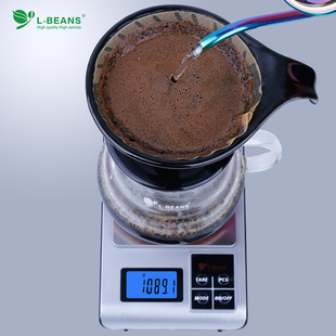 3公斤 手冲咖啡壶用电子称厨房秤台秤0.1g BEANS吧台用电子称