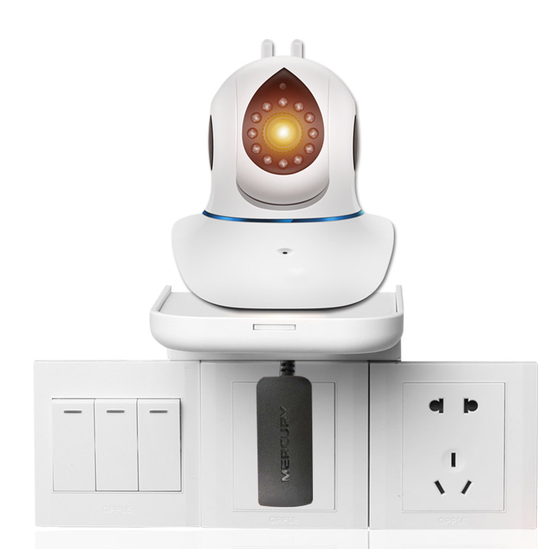 监控摄像头支架免打孔插座支架米家小米云台萤石云360智能监控摄