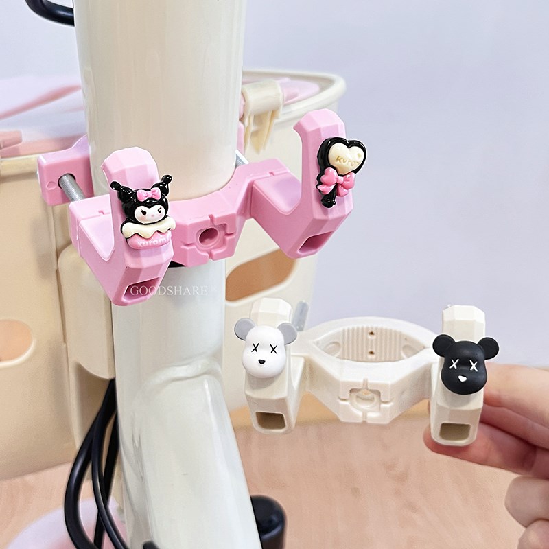 电动车挂物钩强力承重免打孔可爱卡通海绵宝宝电瓶车多功能双挂钩