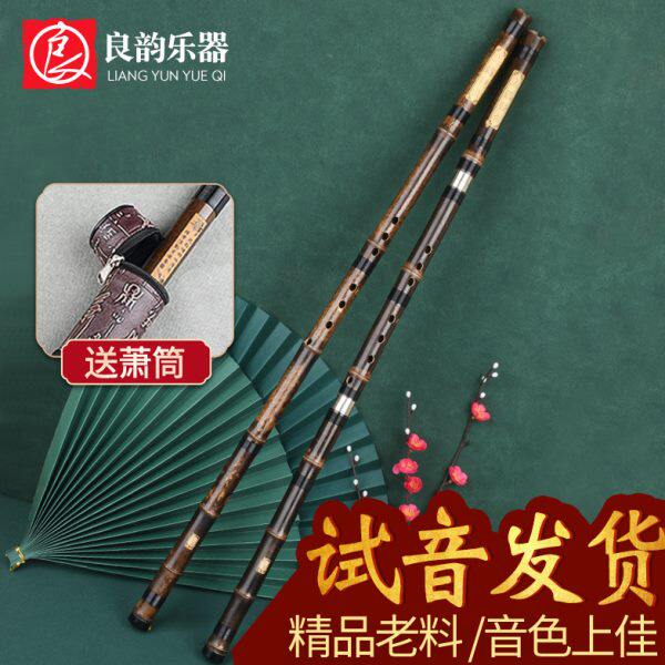 专业演奏洞箫笛乐器高档大人玉初学入门紫竹萧F六八孔G调古风长潇