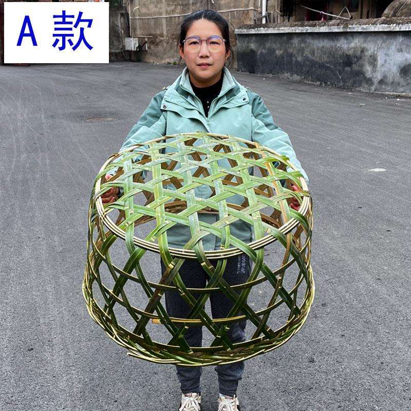 竹编炕衣架竹灯罩加厚竹筐烘衣篓竹笼火罩电暖炉冬季取暖器烤火架