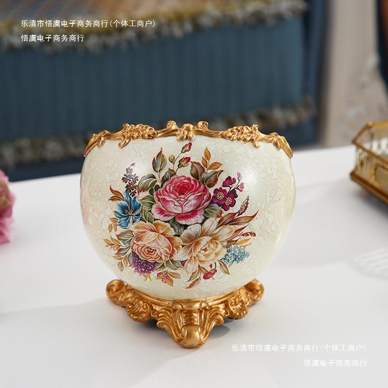 桌面创意收纳小号迷你办公桌北欧上摆件餐桌茶几床头小垃圾桶欧式