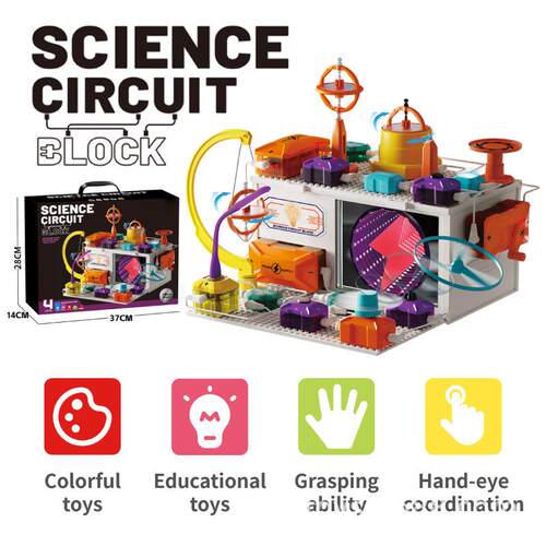 电子科技电路积木天才小鬼科教玩具拼装物理科学实验跨境科学实验
