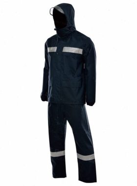 安大叔D766/C893警示雨衣 公路运输建筑码头机场反光雨衣