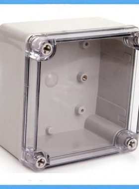 125*125*75透明盖防水盒塑料接线盒IP67电气密封控制盒AT-1212-S
