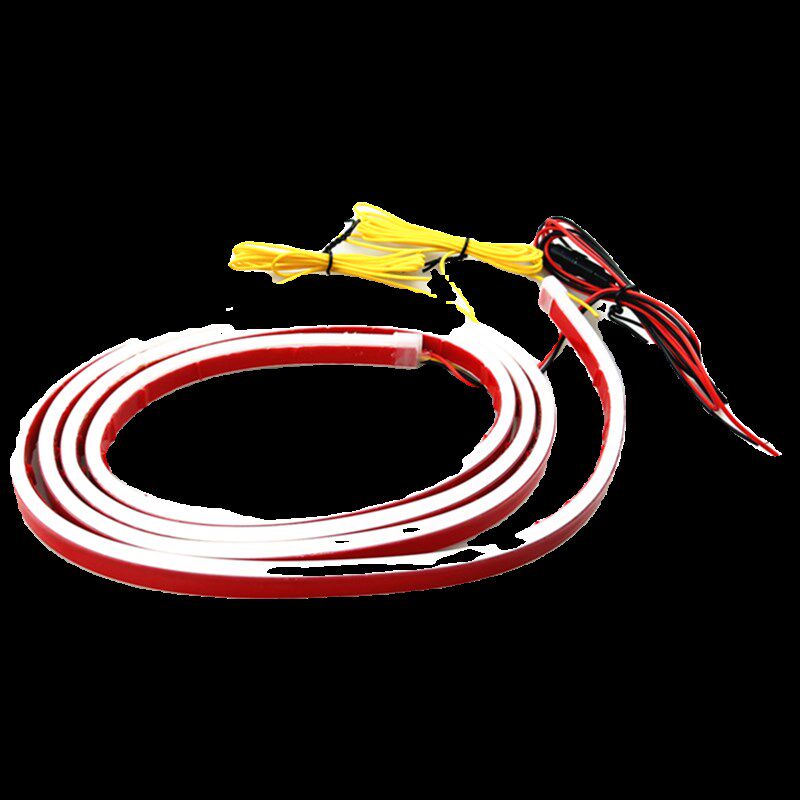 汽车机盖贯穿式日行灯带转向模式启动扫描中网动态流光装饰灯LED