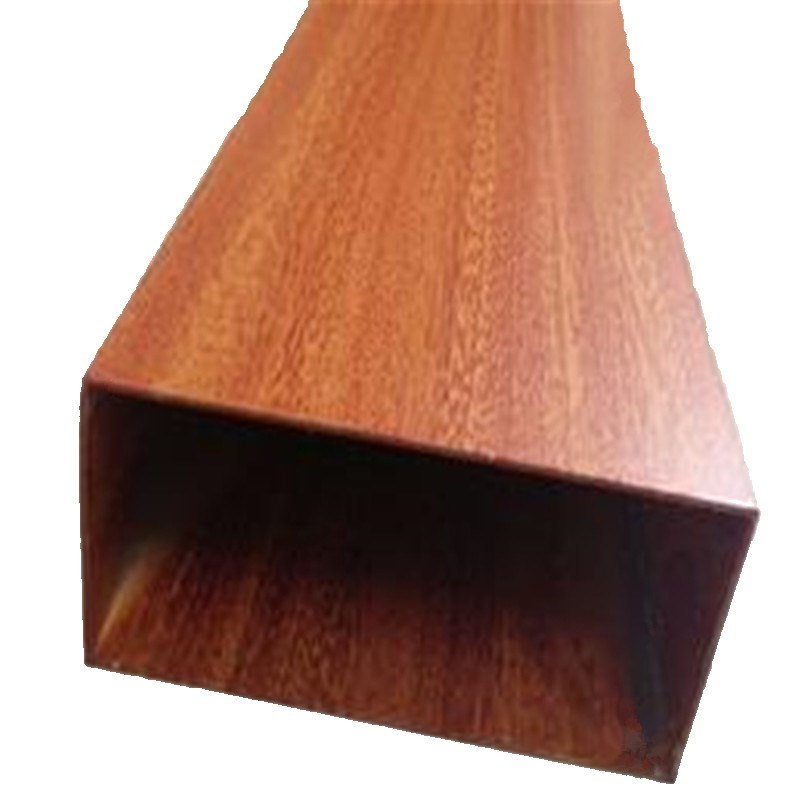 直销铝合金方管型材90x40 90x50 90x60木纹铝管 灰色 白色 定制颜