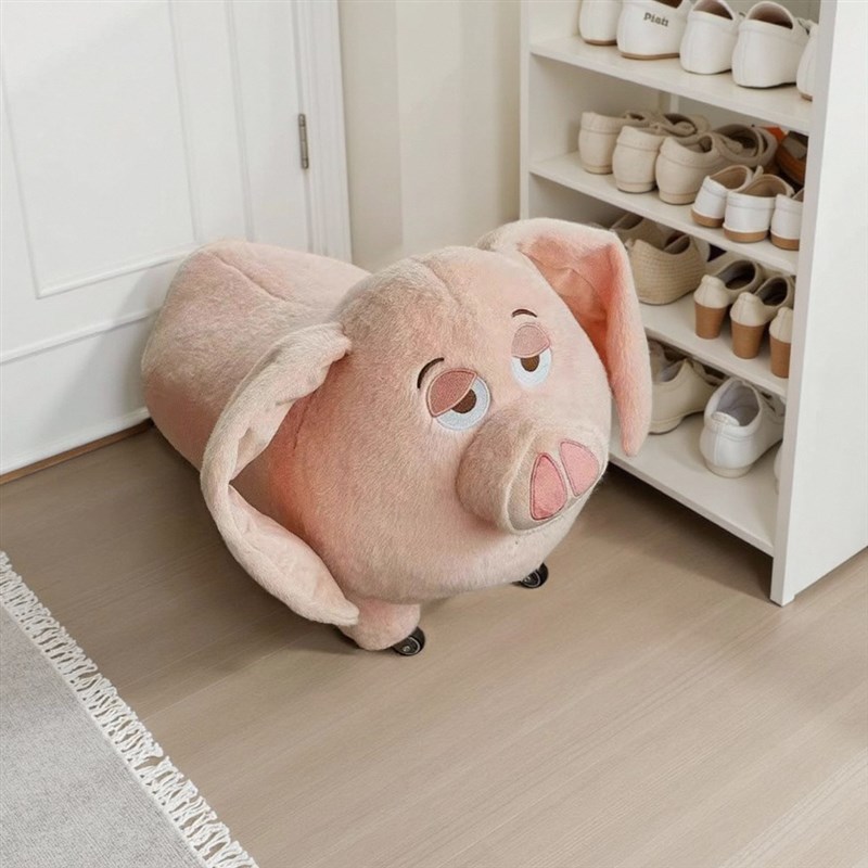 太乙真人坐骑猪玩偶凳子可爱飞天猪公仔毛绒玩具板凳娃娃儿童座椅