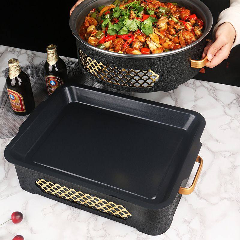 牛蛙烤鱼炉商用烤鱼盘电磁炉加热不粘底海鲜大咖肉蟹煲干锅炉,厨房/烹饪用具,烧烤炉,淘宝优惠券,粉丝福利购,淘宝优惠卷