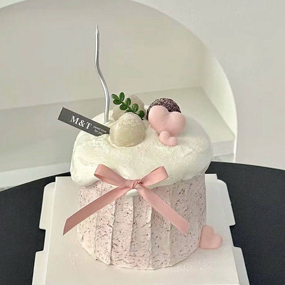 仿真蛋糕模型2024新款网红蝴蝶结ins蜡烛公主爱心橱窗摆件,节庆用品/礼品,蛋糕/烘焙装饰用品,淘宝优惠券,粉丝福利购,淘宝优惠卷