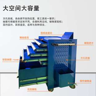 五金工具柜箱双轴抽屉式汽维修车间置物柜零件储物铁皮柜带抽屉