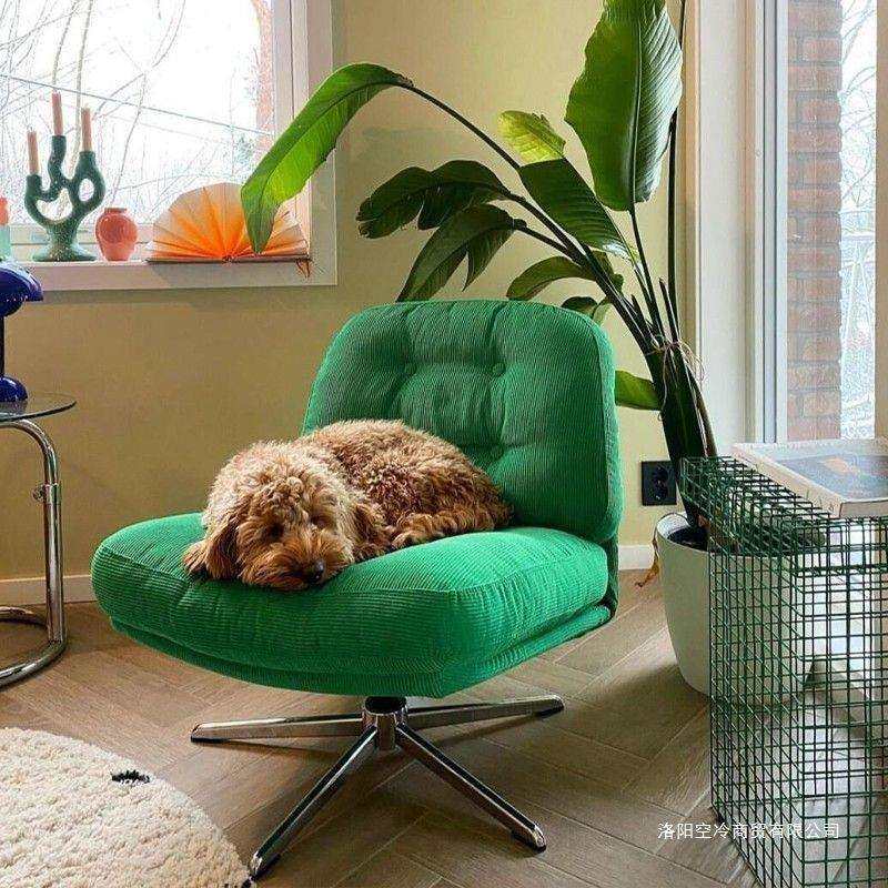 杜威林格单人椅休闲阳台客厅旋转沙发椅子设计师创意网红懒人沙发