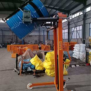 倒料车小型油桶升高圆桶装卸车铁桶塑料桶搬运车称重液压叉车