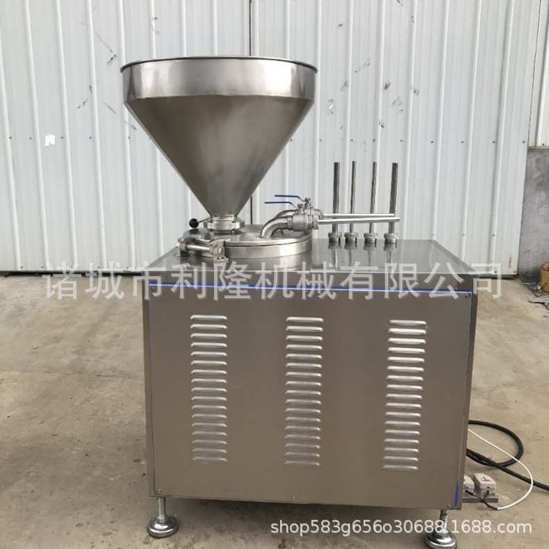 液压香辣肠双管灌肠机器火腿肠加工整套设备小型灌肠机成型一体机