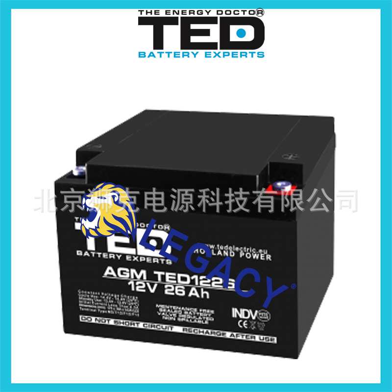 TED蓄电池 GEL TED1236 12V36AH 移动设备 升降平台电瓶