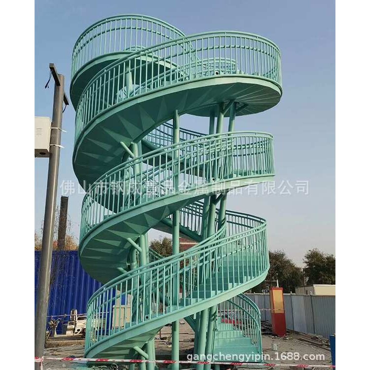 金属景观旋转不锈钢楼梯别墅客厅尺寸耐用家用简约