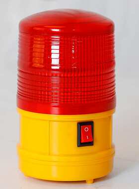 干电池警示灯LTD-5088带开关 磁吸顶式频闪灯LED夜间爆闪烁灯