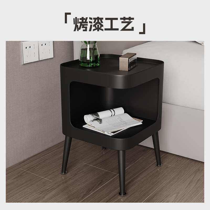奶油风客厅沙发边几边柜现代简约床头柜铁艺创意床头小桌子侧边