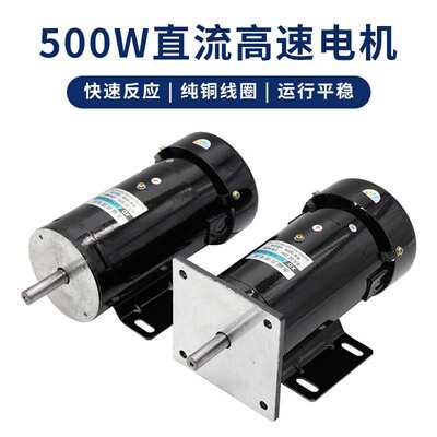 厂家直销500W直流电动机DC220V永磁马达3000转高转速大力矩电机