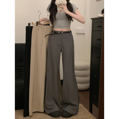 布姿尚品垂感显瘦阔腿女裤夏款