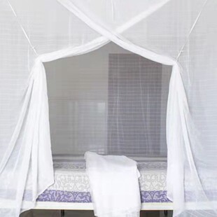 学生宿舍高低床绑绳蚊帐 穿杆单门蚊帐 特密双线棉纱蚊帐 加厚老式