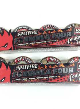 spitfire wheels小火人双翘滑板轮101A硬轮红色52*32mm动作H型