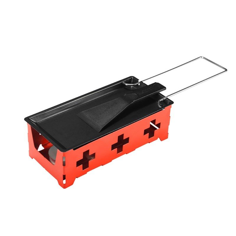 瑞士芝士烤炉实木手柄牛油芝士烤盘配蜡烛台烤盘迷你家用烧烤盘