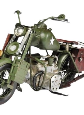 老式哈雷摩托车模型仿真铁摆件复古酒柜陈列摆设拍照道具软装饰品