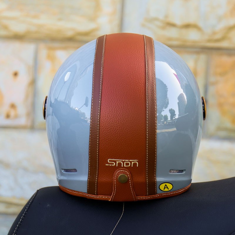 新国标3C认证电动车摩托车头盔男女四季通用复古全盔四季安全防雾