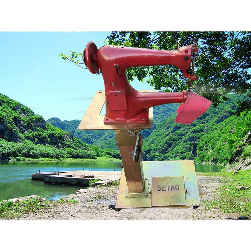 TEIKO/TF-6B电动便捷移动单边缝纫机高头车板架皮包针车台式家用