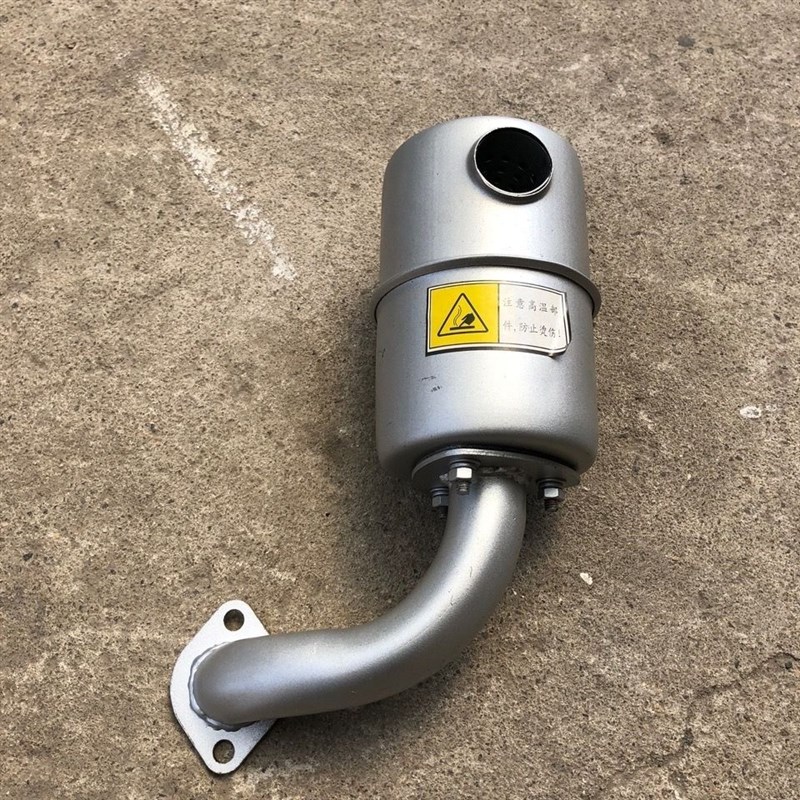 单缸柴油机R176R175R180R190常发CFZ12L12消声器8 10匹排气管