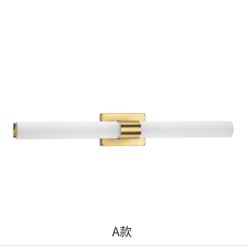 北欧简约免打孔LED镜前灯