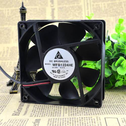 台达风扇WFB1224HE 12CM/12038 24V 0.37A 冷却风扇