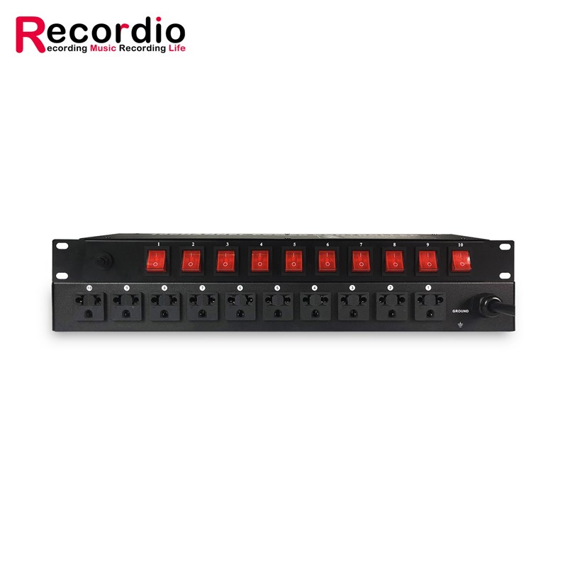 GAX-1016 k专业舞台演出电源时序器 10路KTV大功率电源时序管理器