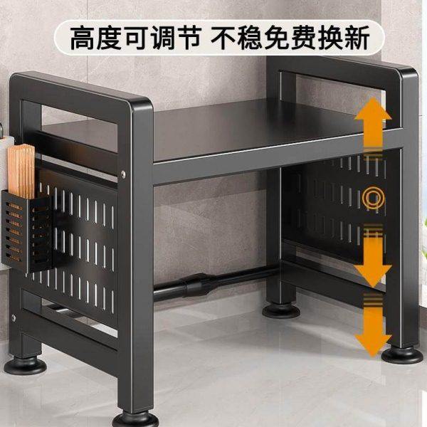 新款厨房置物架可伸缩微波炉烤箱架子家用双层台桌面电饭锅收纳架,厨房/烹饪用具,微波炉置物架,淘宝优惠券,粉丝福利购,淘宝优惠卷