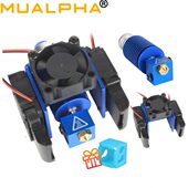 套件沃3D打印机配件端Eo打印ron V龙头喷头蓝色3D V6热挤出 升级版