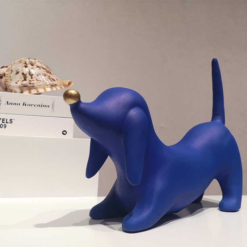 简约现代创意小狗杜宾犬树脂摆件家居客厅电视柜装饰品儿童房饰品,3C数码配件,USB灯,淘宝优惠券,粉丝福利购,淘宝优惠卷